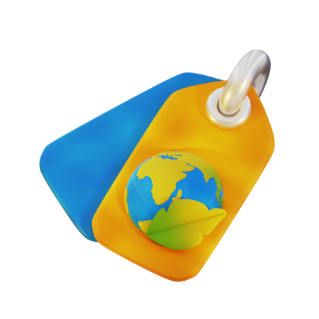 Eco Price Tag  3D Icon