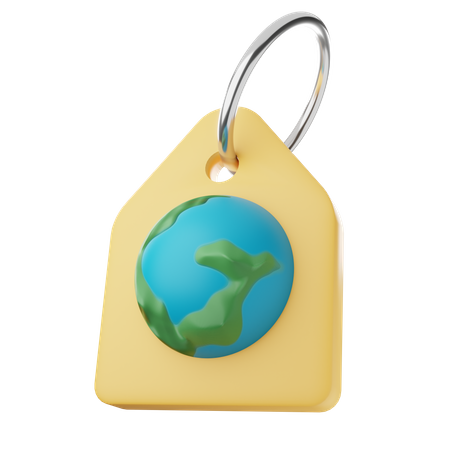 Eco price tag  3D Icon