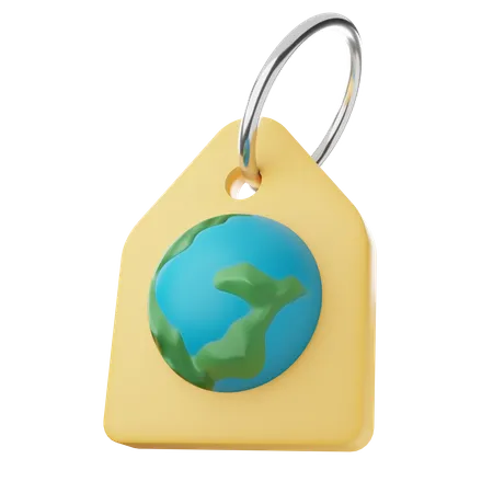Eco price tag 3D Icon