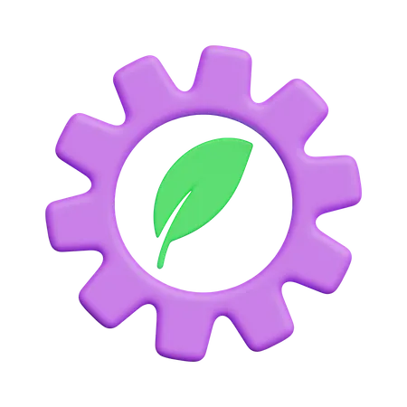 Eco Process  3D Icon