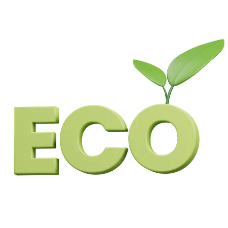 Producto ecológico  3D Icon