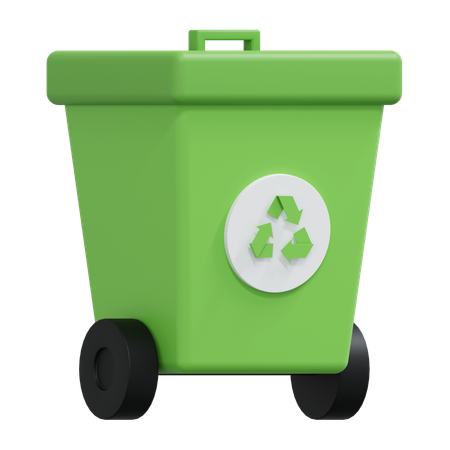 Eco Recycle Bin  3D Icon