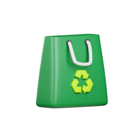 Sacola de compras ecológica  3D Icon