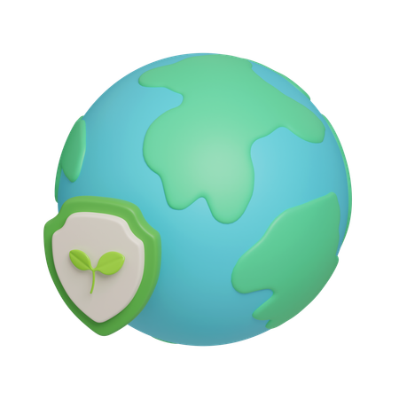 Eco Shield  3D Icon