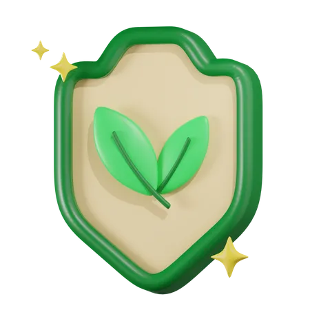 Eco Shield 3D Icon