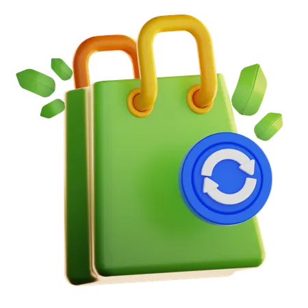 Eco Shopping  3D Icon