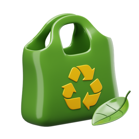 Eco Shopping Bag  3D Icon