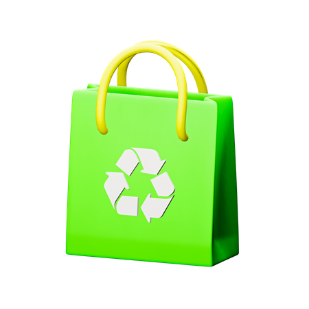 Eco Shopping Bag  3D Icon