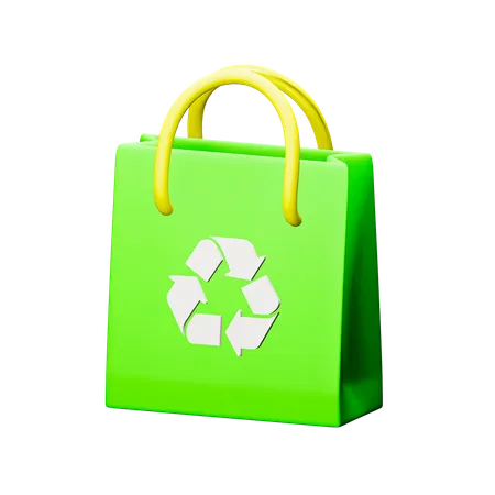 Eco Shopping Bag  3D Icon