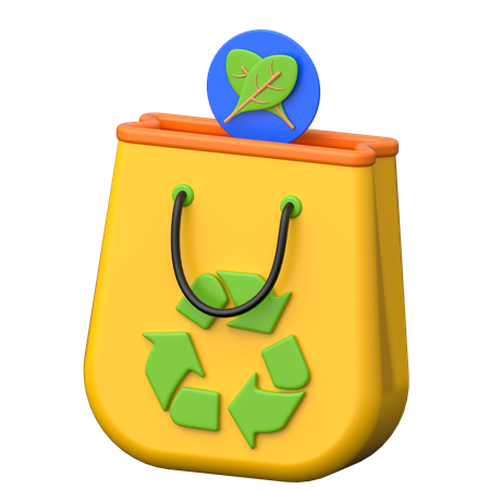 Eco Shopping Bag  3D Icon