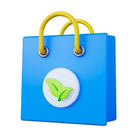 Eco Shopping Bag  3D Icon