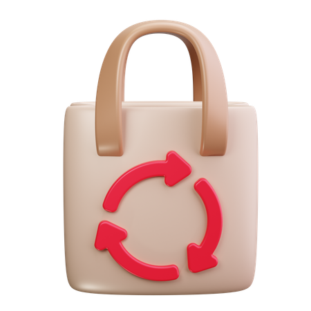 Eco Shopping Bag  3D Icon