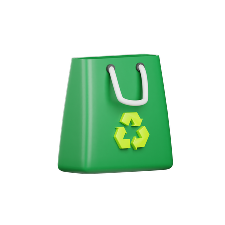 Eco Shopping Bag  3D Icon