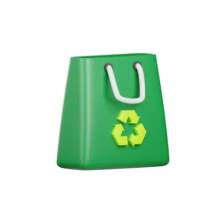 Eco Shopping Bag  3D Icon