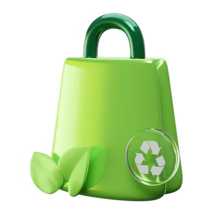 Eco Shopping Bag  3D Icon