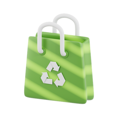 Eco Shopping Bag  3D Icon