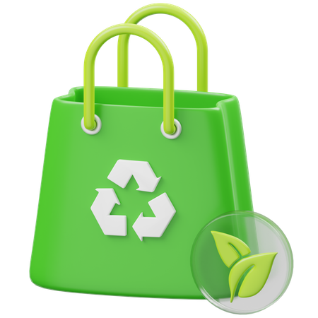 Eco Shopping Bag  3D Icon