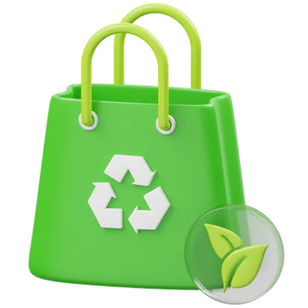 Eco Shopping Bag  3D Icon