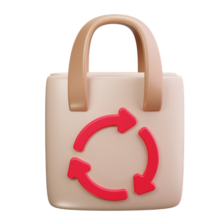 Eco Shopping Bag  3D Icon