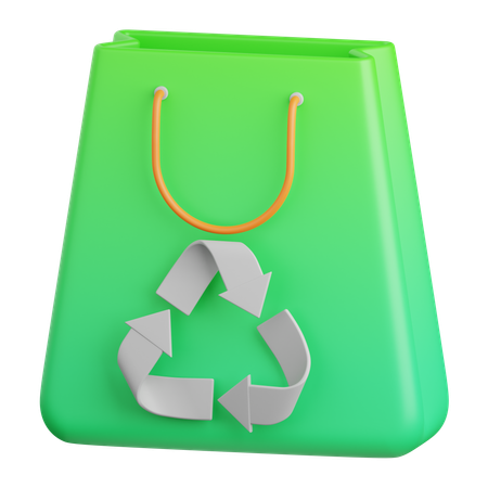 Eco Shopping Bag  3D Icon