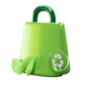 eco friendly bag 3d illustration