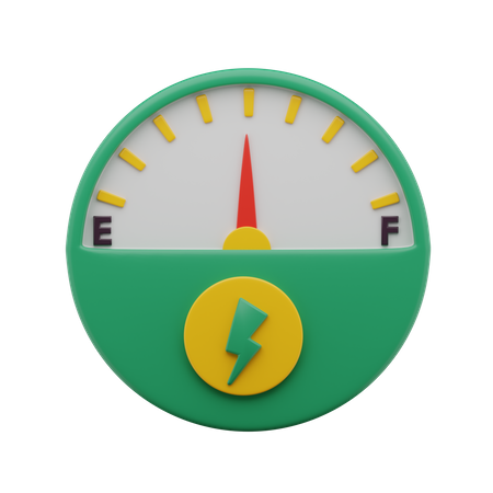 Eco Speedometer  3D Icon