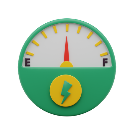 Eco Speedometer 3D Icon