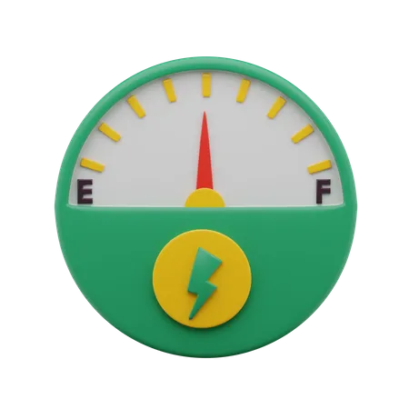 Eco Speedometer 3D Icon