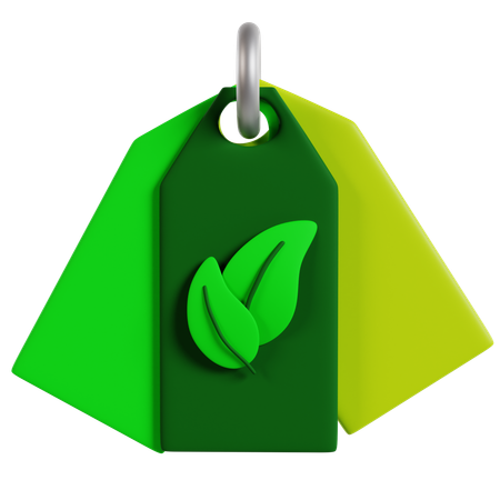 Eco Tag  3D Icon