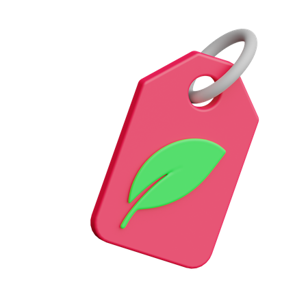 Eco Tag  3D Icon