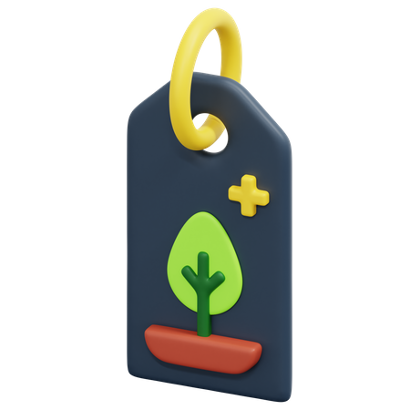 Eco Tag  3D Icon