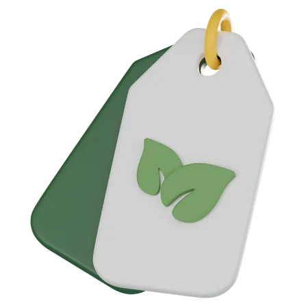 Eco Tag  3D Icon