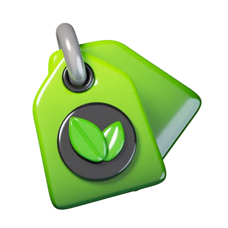 Eco Tag  3D Icon