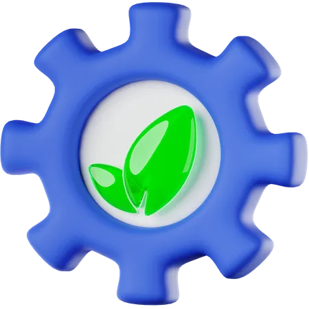 Eco Technology  3D Icon