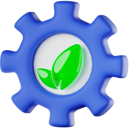 Eco Technology 3D Icon