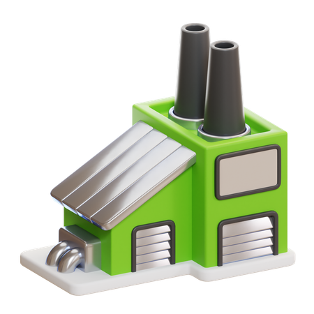 Usine écologique  3D Icon