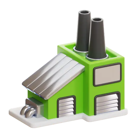 Usine écologique  3D Icon