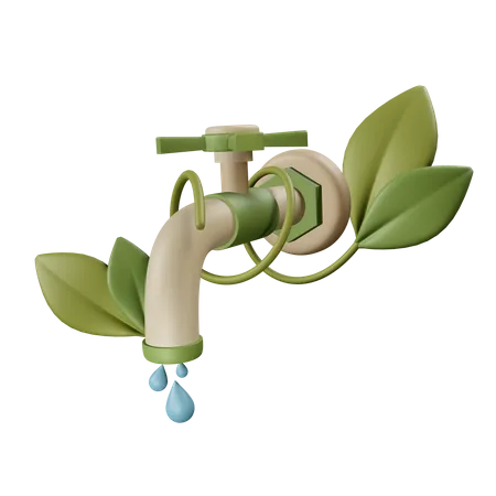 Eco Water  3D Icon