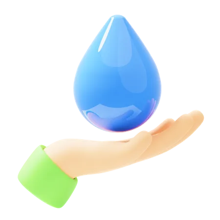 Eco Water  3D Icon