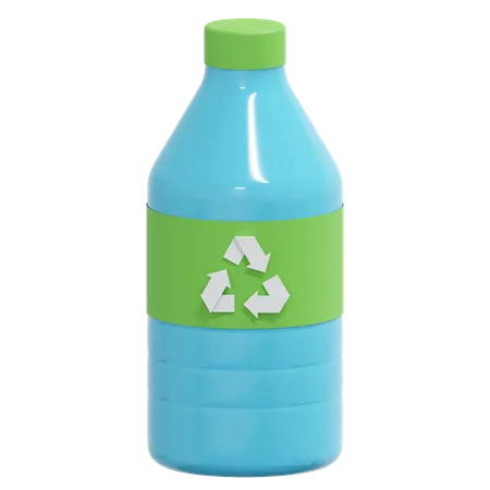 Eco Water Bottle 3 D Icon Environment Friendly Illustration 3D Icon