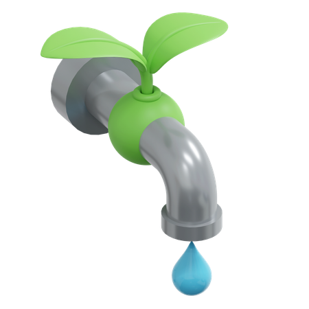 Eco Water Tap  3D Icon