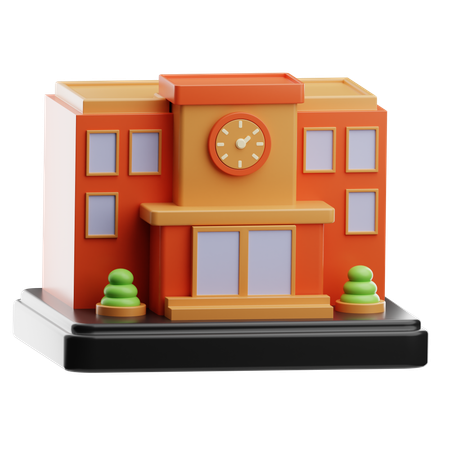 École  3D Icon