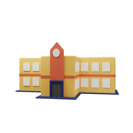 École  3D Icon