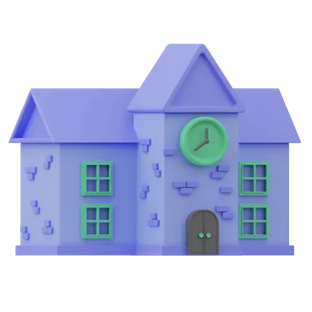 École  3D Icon