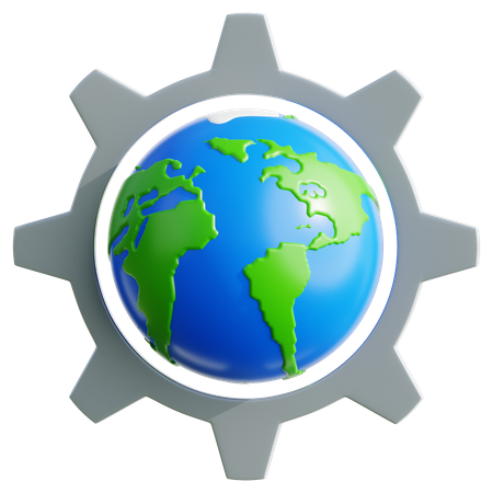 Gestão ecológica  3D Icon