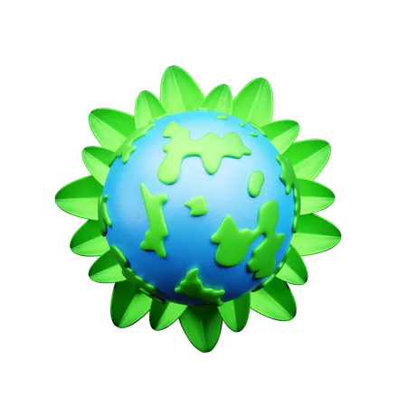 Ecología global  3D Icon