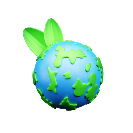 Ecología global  3D Icon