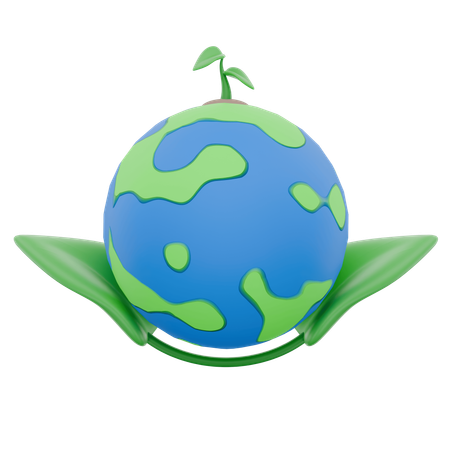 Ecología global  3D Icon