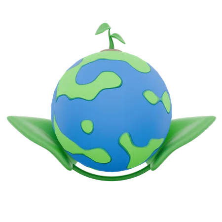 Ecología global  3D Icon