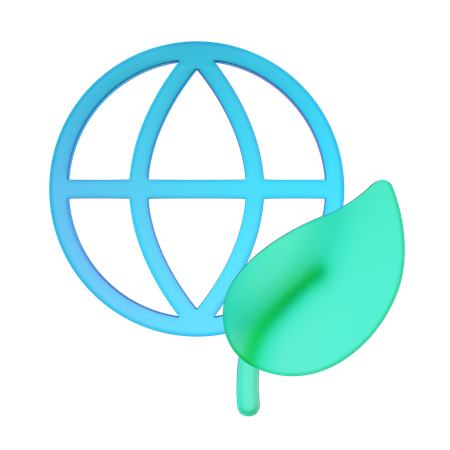 Ecología global  3D Icon